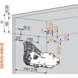 Sklapni mehanizam HL bijeli / SET