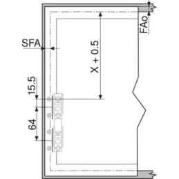 Sklapni mehanizam HL bijeli / SET