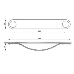 Ručka CASE / Crna koža