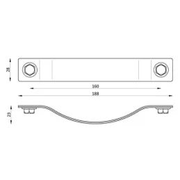Ručka SAMSONITE / Smeđa koža