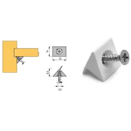 Držač za leđa spojni - 10 kom / Prozirno