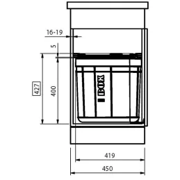 Koš za otpad FRANKE SOLO 45