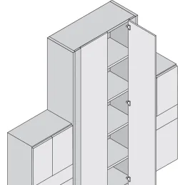 Zglob namijenjen za slijepi kut 95° CLIP TOP s usporivačem / Onyx