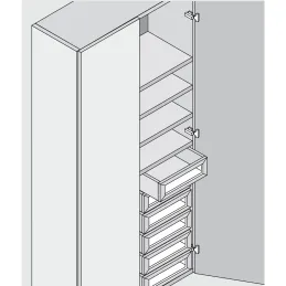 Zawjes naloženi 155° CLIP s nulom preklapanja - bez opruge / Onyx