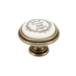 Keramička ručica knop FRIDA / Starozlatna