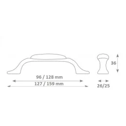 Keramička ručka HOPE / Smeđa