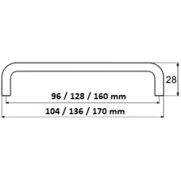 Ručka LEONAS / Nikal mat