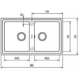 Kamen sudoper Teka STONE 90B-TG