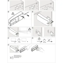 Mehanizam za otvaranje bez ručki PUSH TO OPEN Silent / Siva