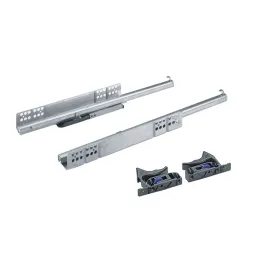 Skriveni djelomični izvlačivač QUADRO 25 s prigušivanjem i držačima / 25kg