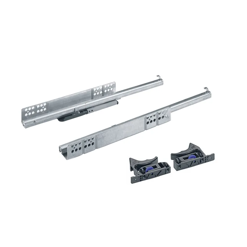 Skriveni djelomični izvlačivač QUADRO 25 s prigušivanjem i držačima / 25kg