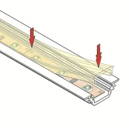 Poklopac za LED profil C / KLIP