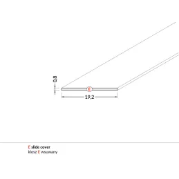 Poklopac za LED profil E