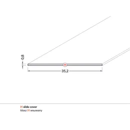 Poklopac za LED profil H
