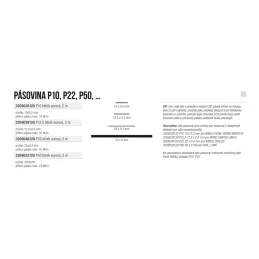 Podložna traka 10 x 0,5 x 2000 mm / Aluminij