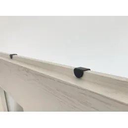 Vješalica za vrata BALEO / Crna mat