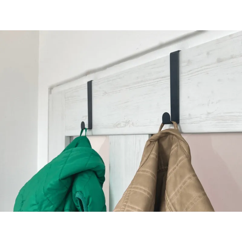 Vješalica za vrata BALEO / Crna mat