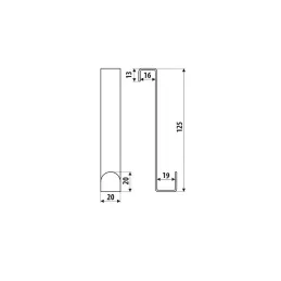 Vješalica za vrata BALEO / Crna mat