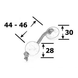 Ručka knopka NARNIA / Zelena