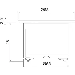 Interijer utičnica BACHMANN PIX 1x230V FRENCH