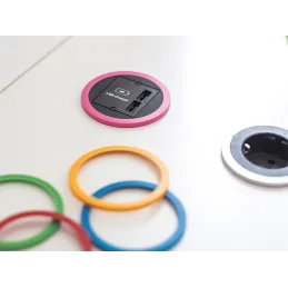 Set raznobojnih prstenova za unutarnju utičnicu BACHMANN PIX 1x230V