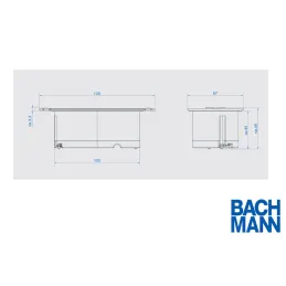 Interijer utičnica BACHMANN DUE 2 x 230V / Bijela