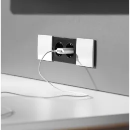 Interijer utičnica BACHMANN DUE 2 x 230V / Bijela