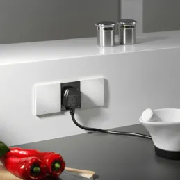 Interijer utičnica BACHMANN DUE 2 x 230V / Bijela