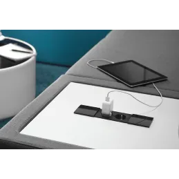 Unutarnja utičnica BACHMANN DUE 2 x 230V / Crna