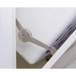 Izbaciva košara za rublje za kupaonicu 48L / Bijela