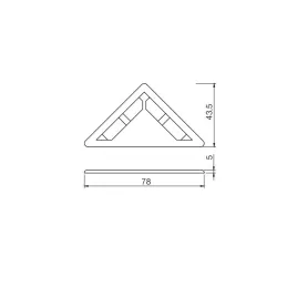 Klizač trokutasti - prozirni 10 kom