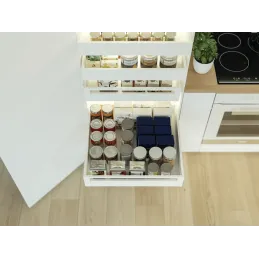 Zásuvka s bočnom AXIS PRO Niska 86 mm / Bijela