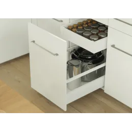 Zásuvka s bočnom AXIS PRO Niska 86 mm / Bijela