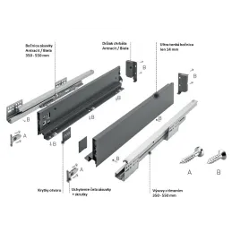 Utičnica s bočnom stranom AXIS PRO Srednja 120 mm / Bijela