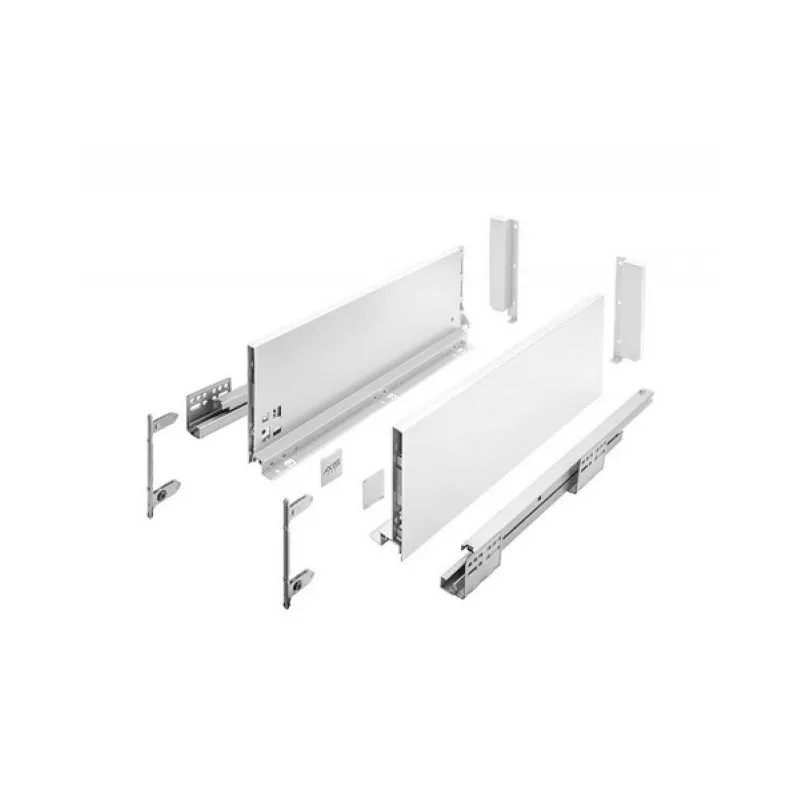 Ladica s bočnom stranom AXIS PRO Visina 168 mm / Bijela