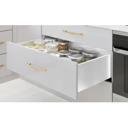 Ladica s bočnicom AXIS PRO Ekstra Visoka 200 mm / Bijela