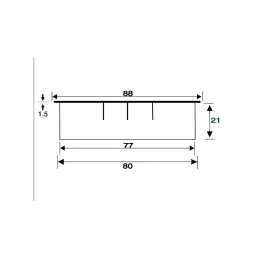 Prolaz za kabele LOOP 80 / Aluminij