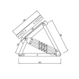 Mehanizam za podizanje kreveta - otvaranje po dužini / set