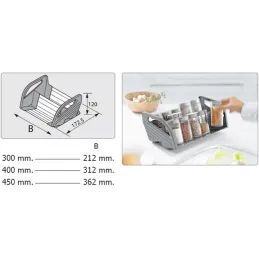 Držač za začine BLUM ORGA LINE / Nehrđajući čelik