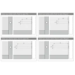 Vrtni predložak HETTICH za PUSH to OPEN
