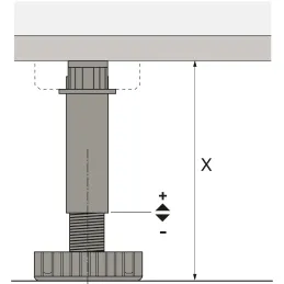Soklna noga KORREKT / Crna