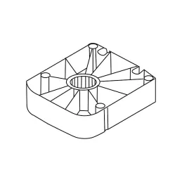 Adapter za postolje KORREKT / za uvrtanje