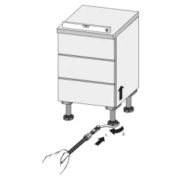 Montažni ključ za postolne nožice KORREKT