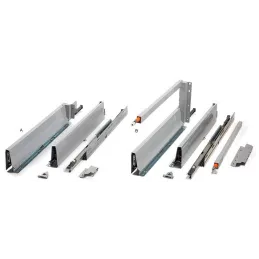 Kuhinjska kutija BLUM - Antarobox "D" 224 mm s relingom TIP-ON / Siva