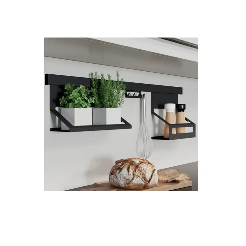 Zidni set polica EXCLUSIVE 900 mm / Crna mat