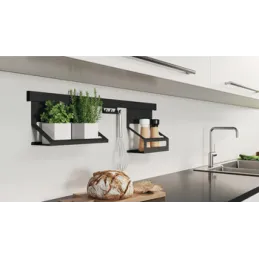 Zidni set polica EXCLUSIVE 900 mm / Crna mat