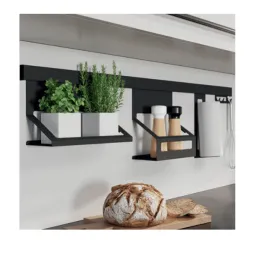 Zidni set polica EXCLUSIVE 1200 mm / Crna mat