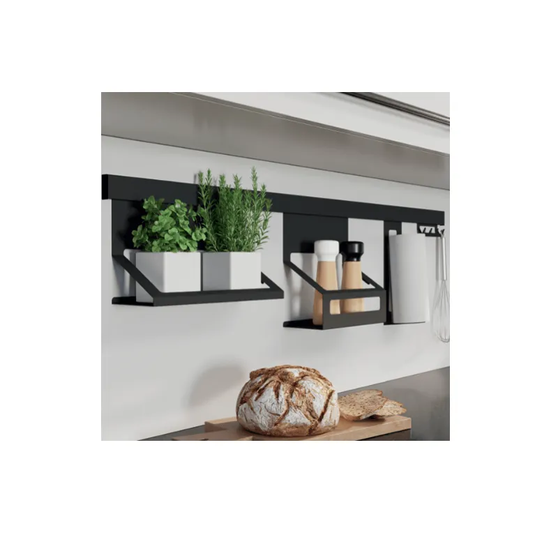 Zidni set polica EXCLUSIVE 1200 mm / Crna mat