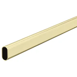 Ovjesna garderobna šipka ovalna / Zlatna