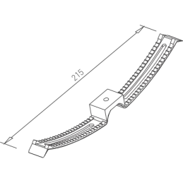 Dvostruki držač za kabele / siva
